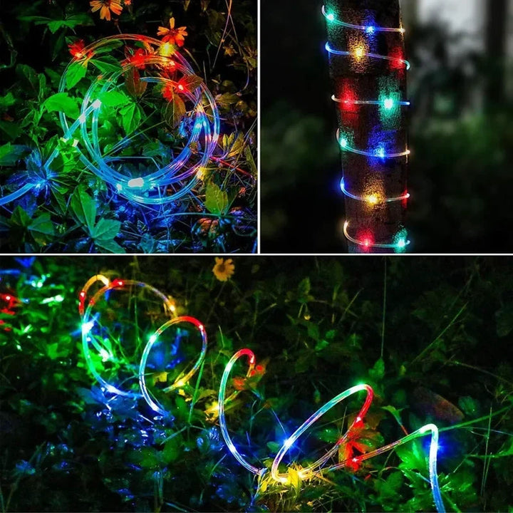 LED Solcells Ljus - Utomhus Vattentåliga Ljus för Jul, Trädgård, Gräsmatta, Träd, Staket och Vägdekoration