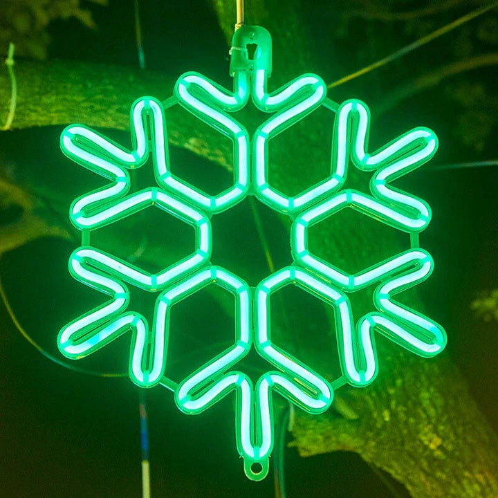Vattentät LED Snöflinga Lampa för Festlig Vinterdekoration