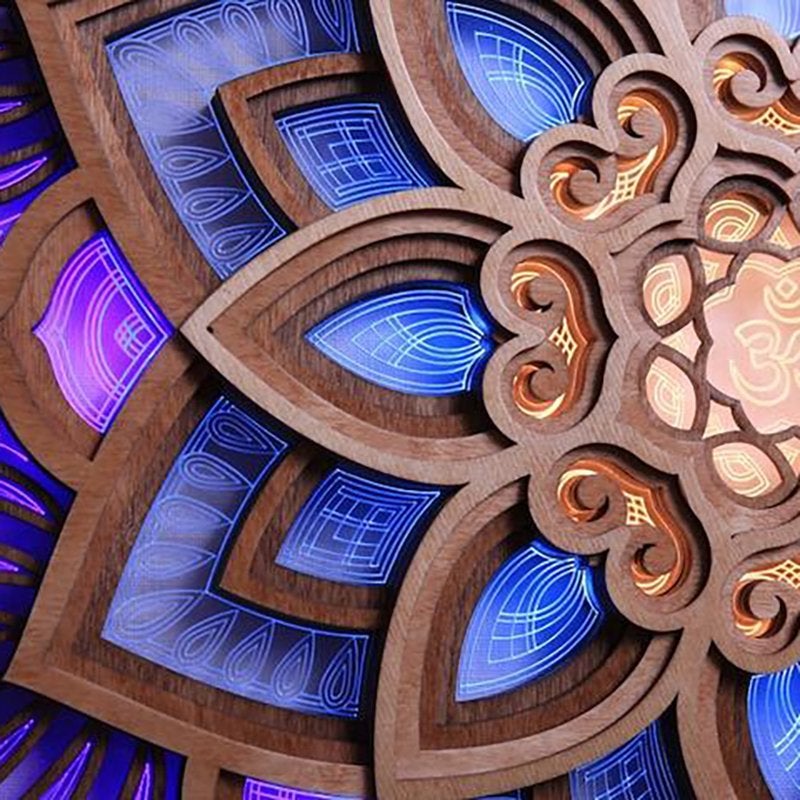 Mandala Yoga Rum Nattlampa LED
