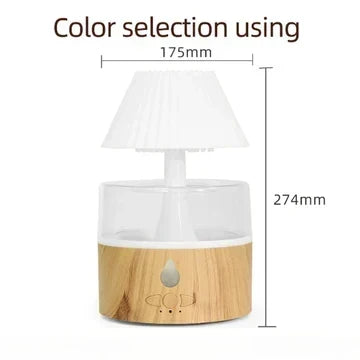 Regnmoln Luftfuktare - Kylig Dimma Aromaterapi Diffuser, USB-Driven med Nattljus