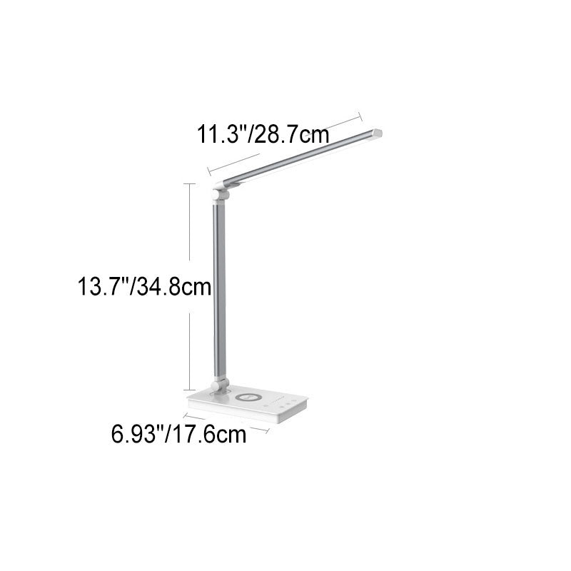 Minimalistisk Smart Fyrkant Bar Fällbar USB LED Skrivbordslampa