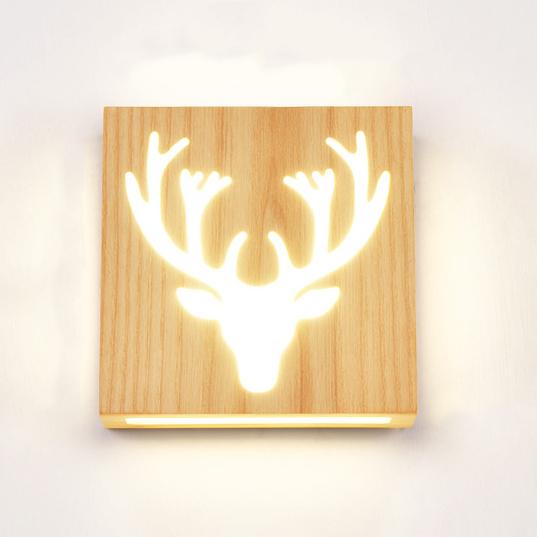 Vägglampa - WoodGlow - Elegant LED - Livets essens inomhus och utomhus