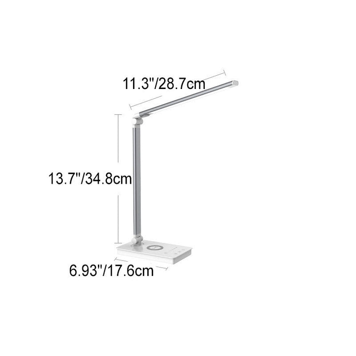 Minimalistisk Intelligent Fyrkantig Fällbar USB LED Skrivbordslampa