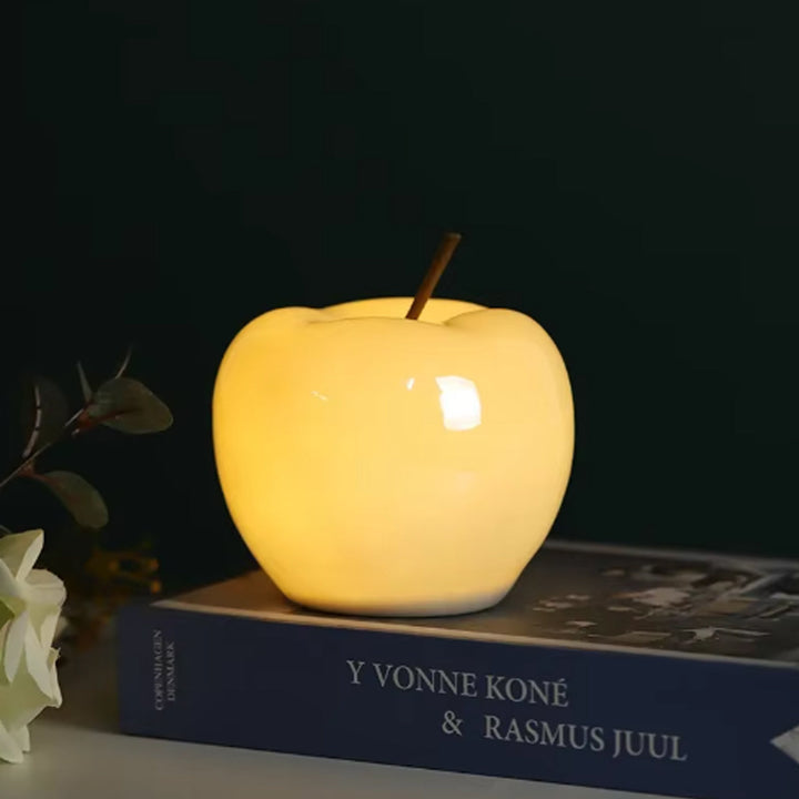 Äppelgenomskinlig Nattdukslamp