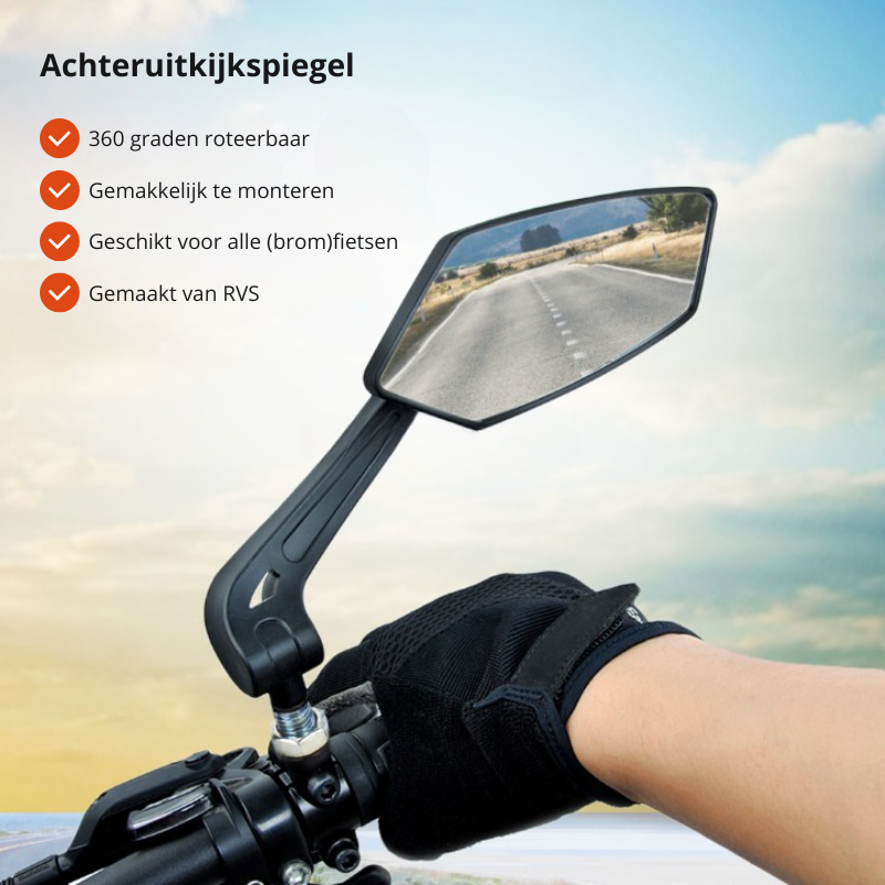 360° backspeglar för cykel med styrefäste |