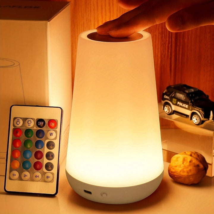 SpaceGlow – Trådlös LED Nattlampa med Timer