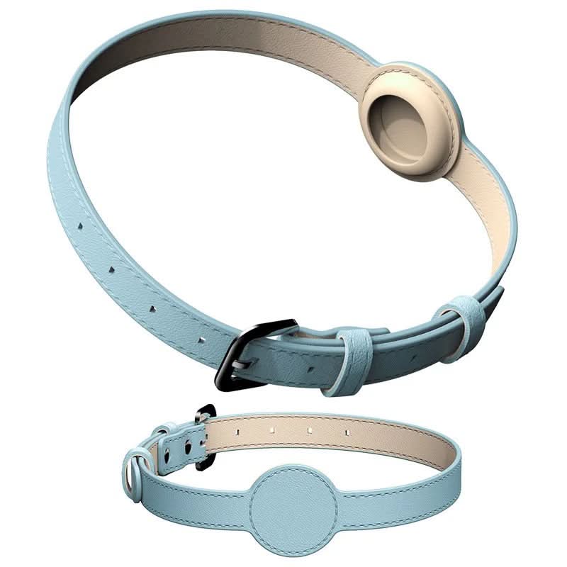 Hundhalsband med integrerat AirTag-fäste för säkerhet och stil