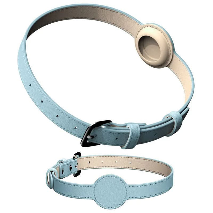 Hundhalsband med integrerat AirTag-fäste för säkerhet och stil