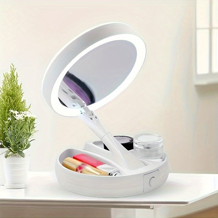 GlowMirror - Portabelt sminkspegel med LED
