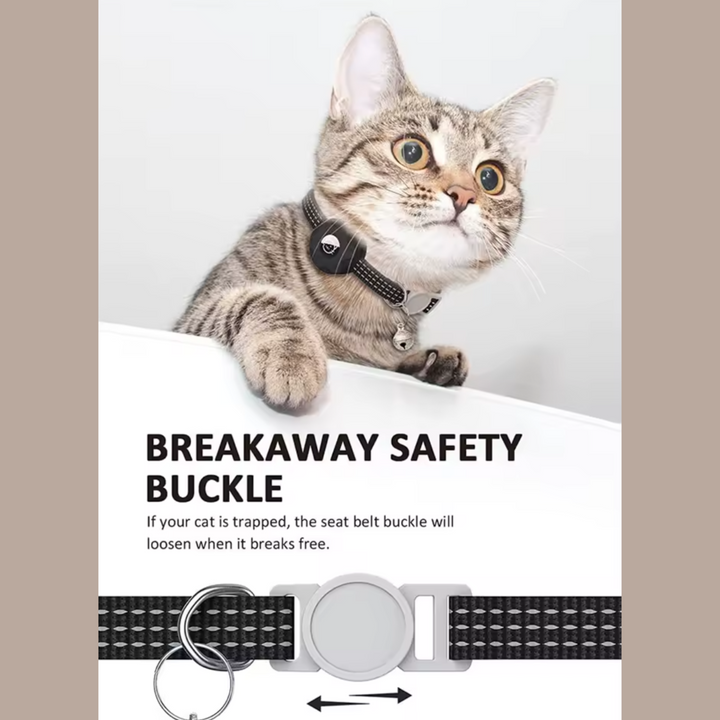 Husdjurssäkerhetsset – Smart hund- och katttracker med reflexhalsband