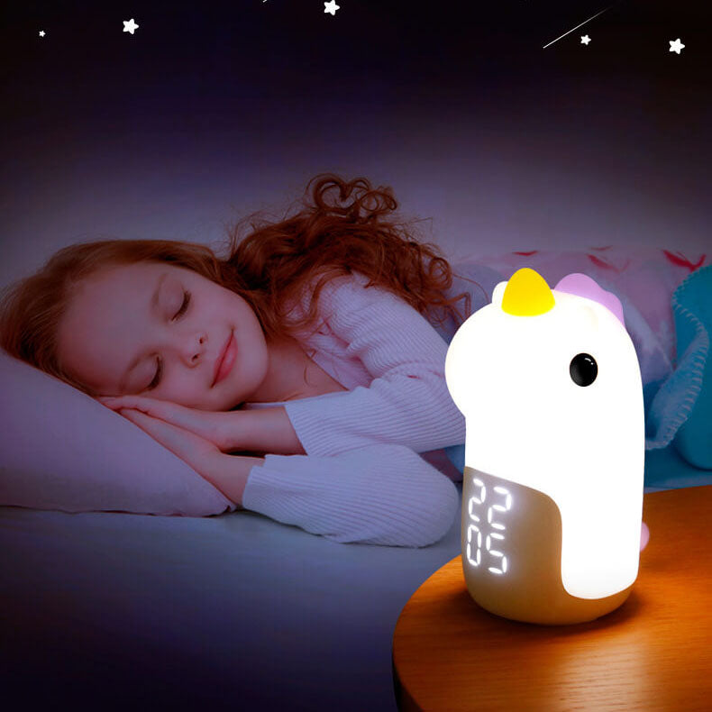 Unilora DreamLight Väckarklocka | Enhörningsdesign | Timer &amp; LED Nattlampa | Barnrumsinredning