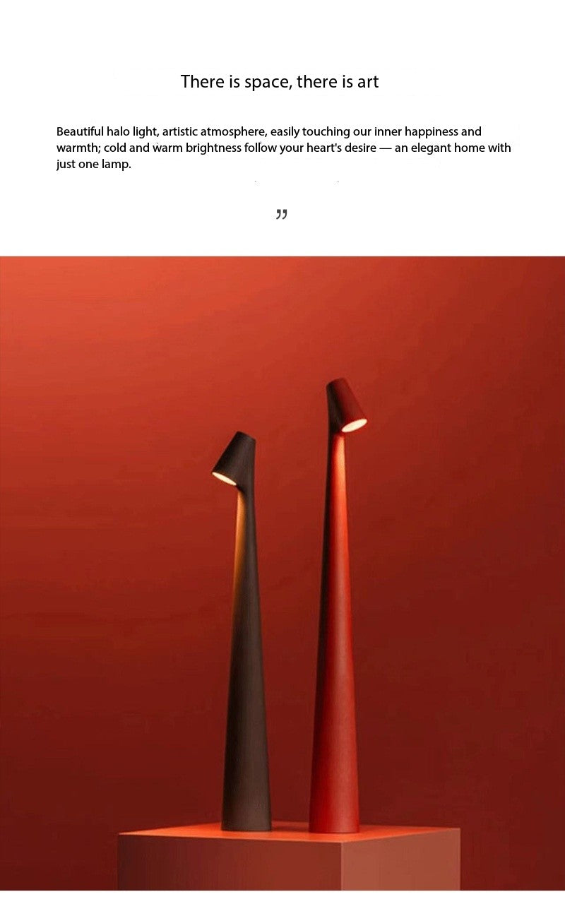 Gao Fushuai Uppladdningsbar Bordslampa Sängbord Avancerad Lampa Kreativ Dekorativ Nattlampa Skrivbords Atmosfärslampa