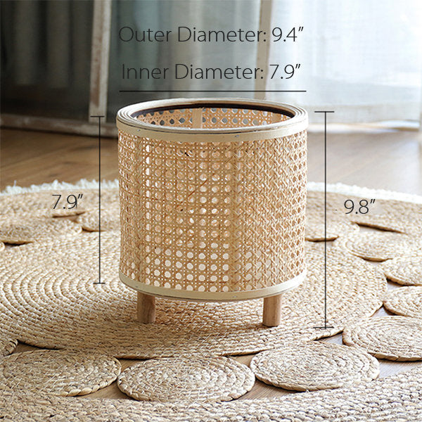 Flätad Blomkruka Hållare i Rattan