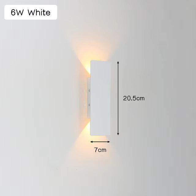 Ljus - Modern väderbeständig LED-vägglampa i aluminium för utomhusbruk