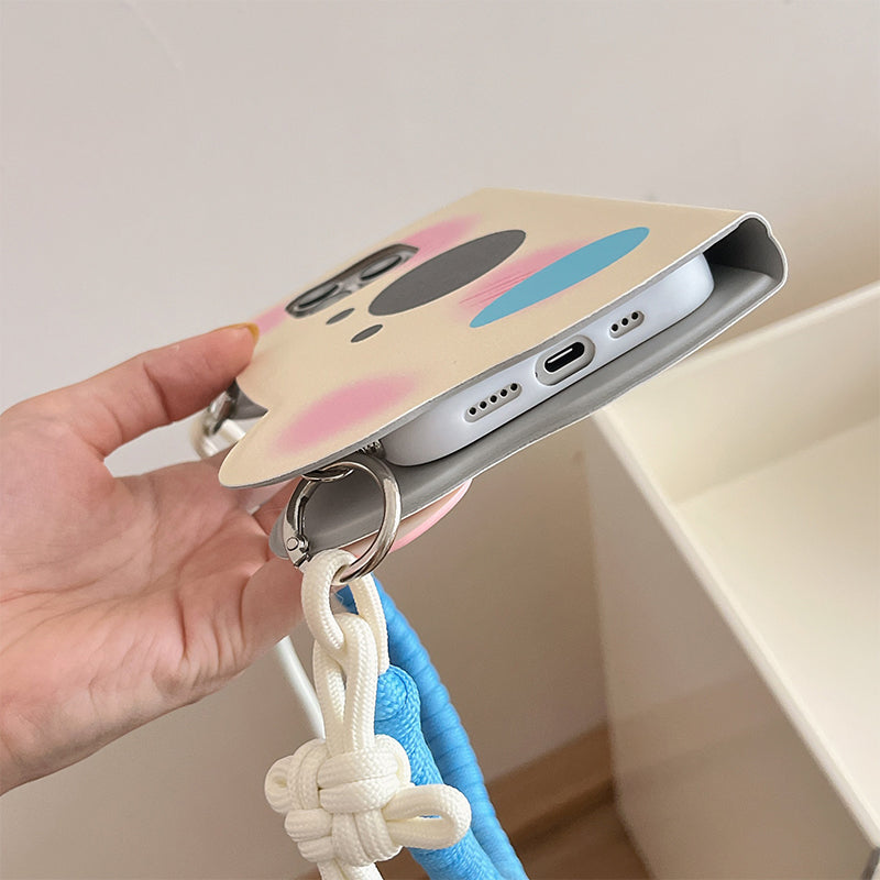 Insta-Style Tecknad Westie Flip-Telefonfodral
