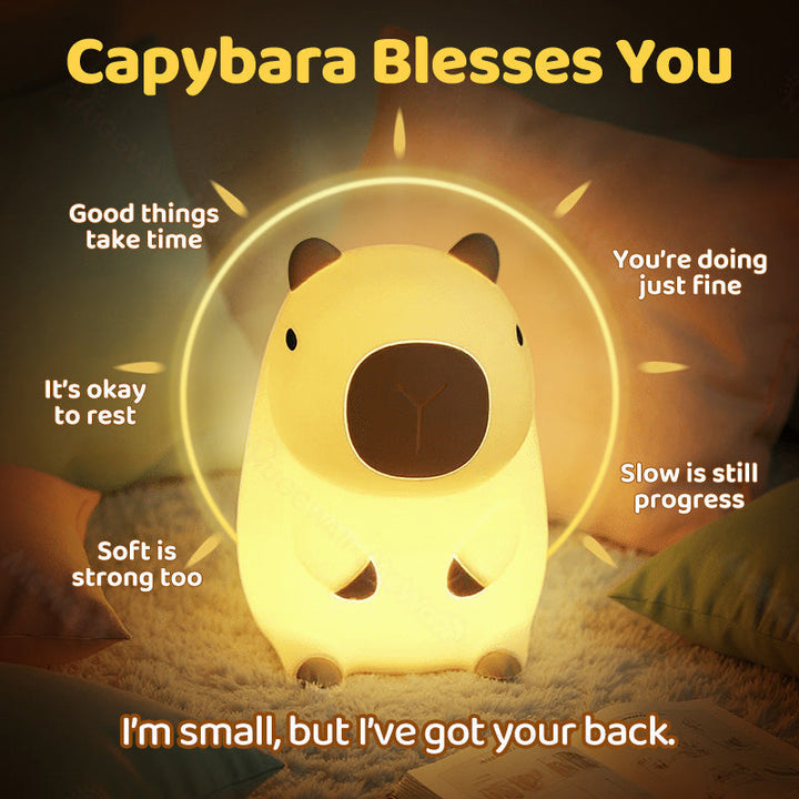 SquishBara | Capybara Squishy Nattlampa - Idealisk Gåva för Alla Åldrar