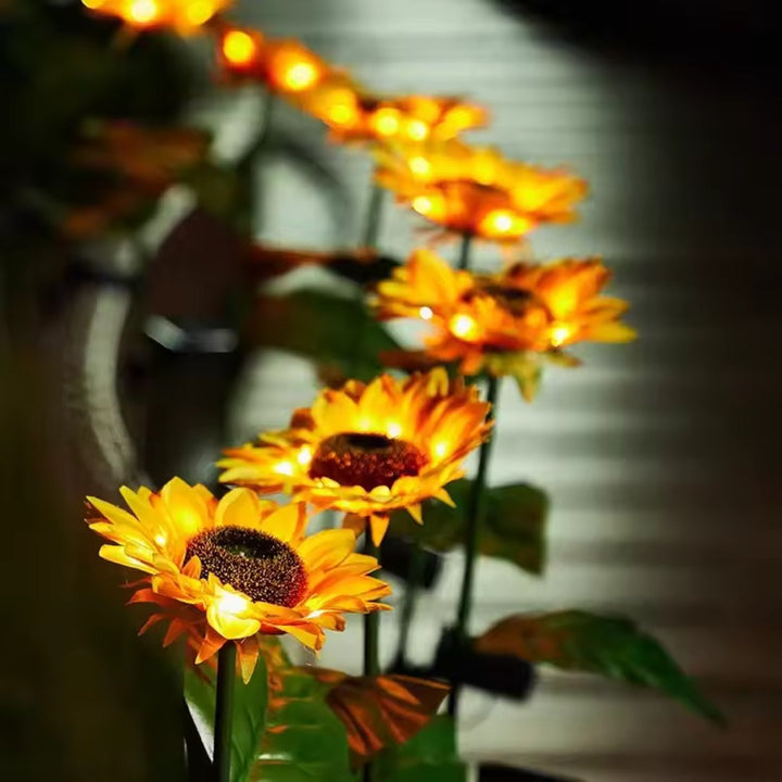 GlowPetal – Solenergi LED Solros Trädgårdsbelysning