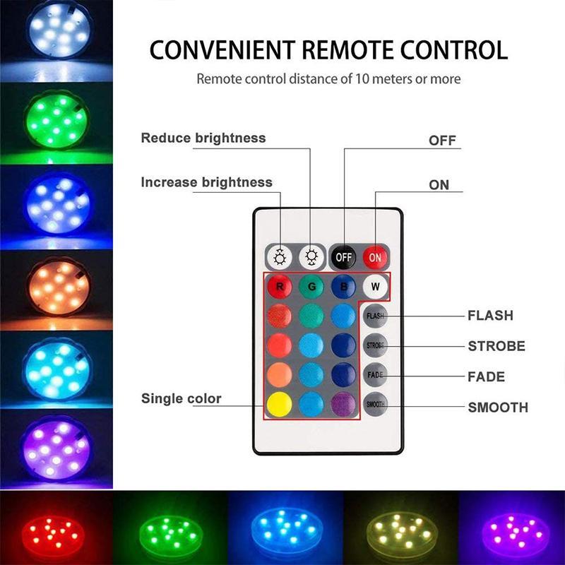 Fjärrkontrollerad vattentät magnetisk sug LED-lampa