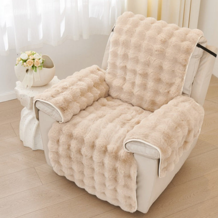 Faux Fur Recliner Sofföverdrag