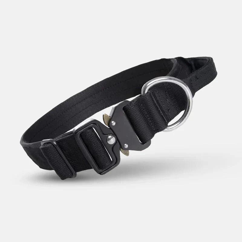 Taktisk Hundhalsband med Handtag – GripMaster