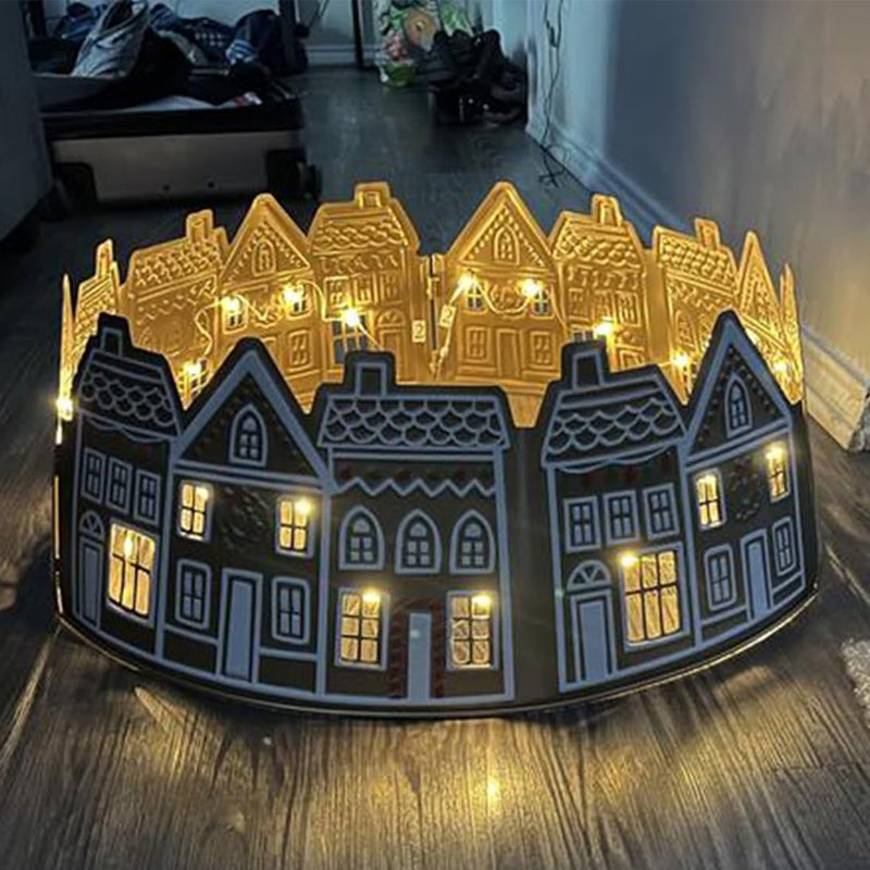 LED Pepparkakshus Julgran Krage