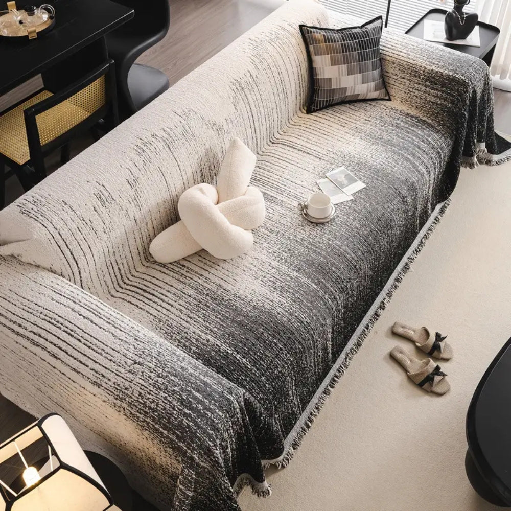 Neutral Ton Chenille Sofföverdrag