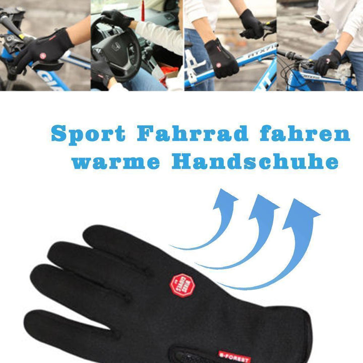 Högkvalitativa, varma, vind- och vattentäta touchscreen-handskar, Unisex