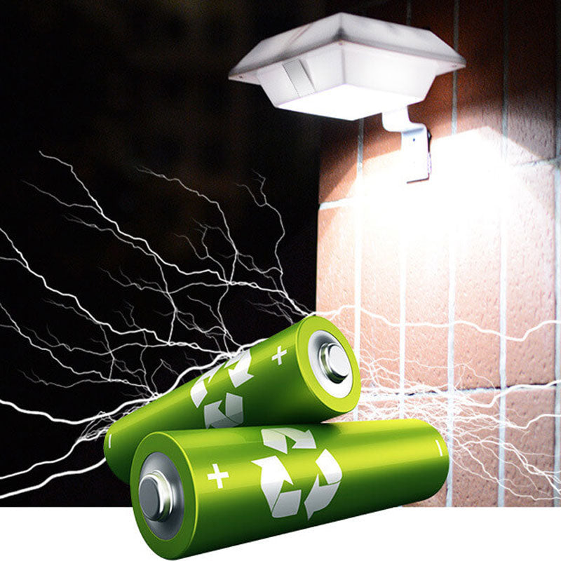 Solenergi UFO-formad design staketlampa LED utomhus vägglampa