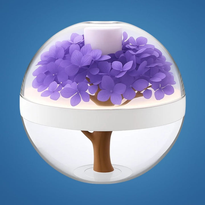 SereniGlow | Aromaterapi Diffuser Luftfuktare – Ultrasonisk Kylmist – USB‑Uppladdningsbar – LED Nattljus för Sovrum &amp; Barnrum