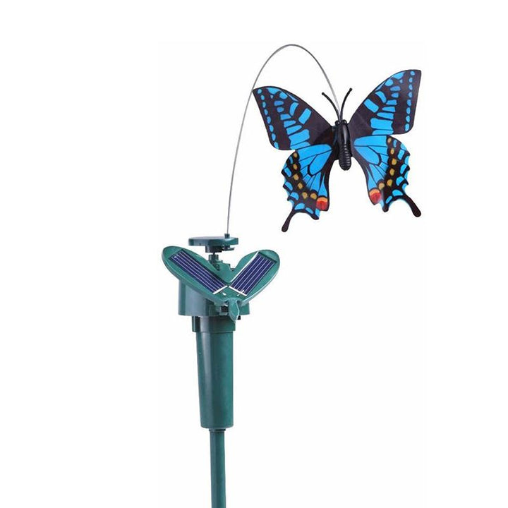 Solenergidriven dansande kolibri och fjäril