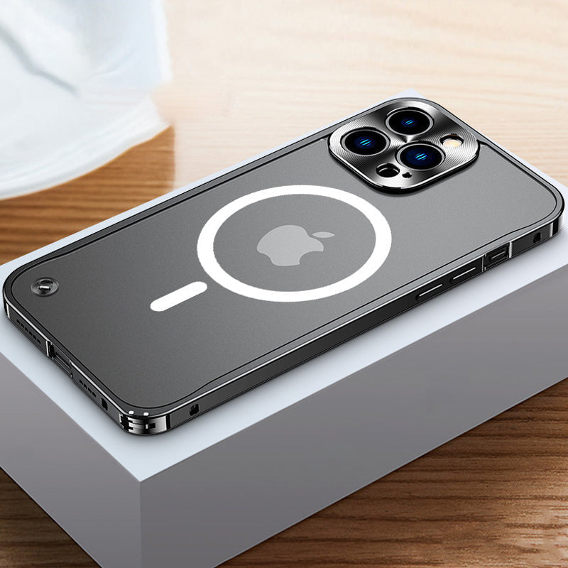Magnetiskt mobilskal för iPhone med metallram |