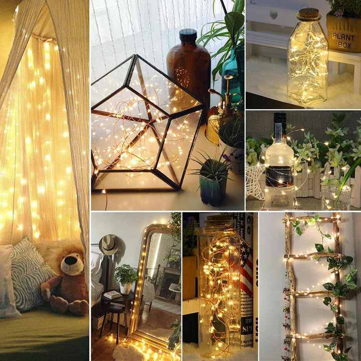 LED Flaska Ljus Kork Natt Ljus DIY Dekor |