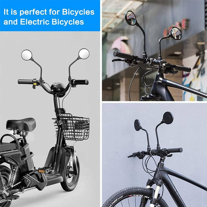 FlexiView cykel spegel med lång fäste |