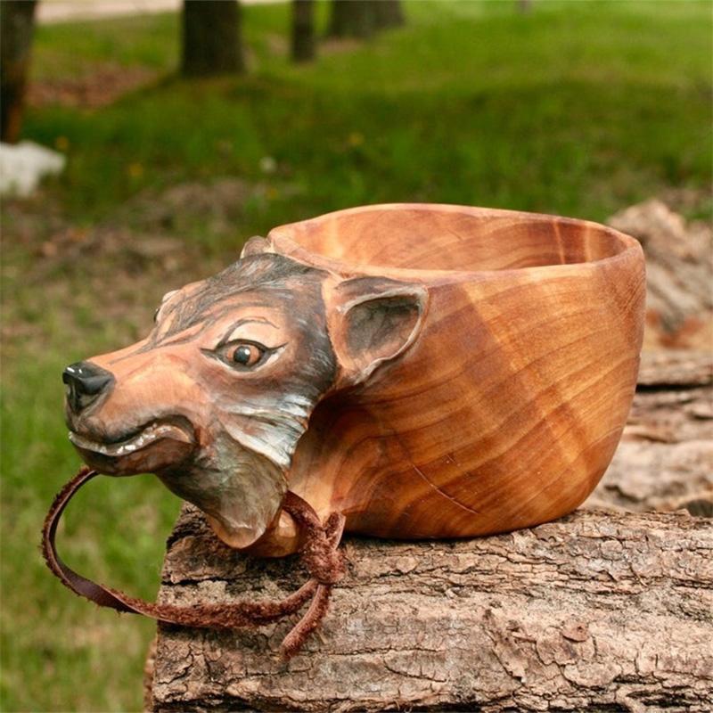 Handsnidad Djurod Wooden Cup