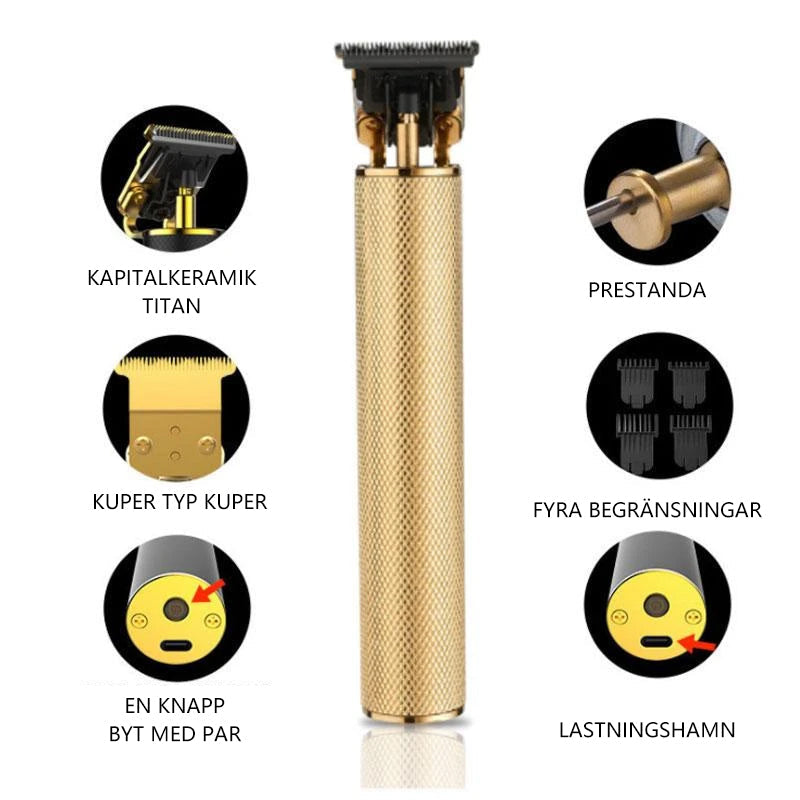 Trådlös Hårklippare för Män