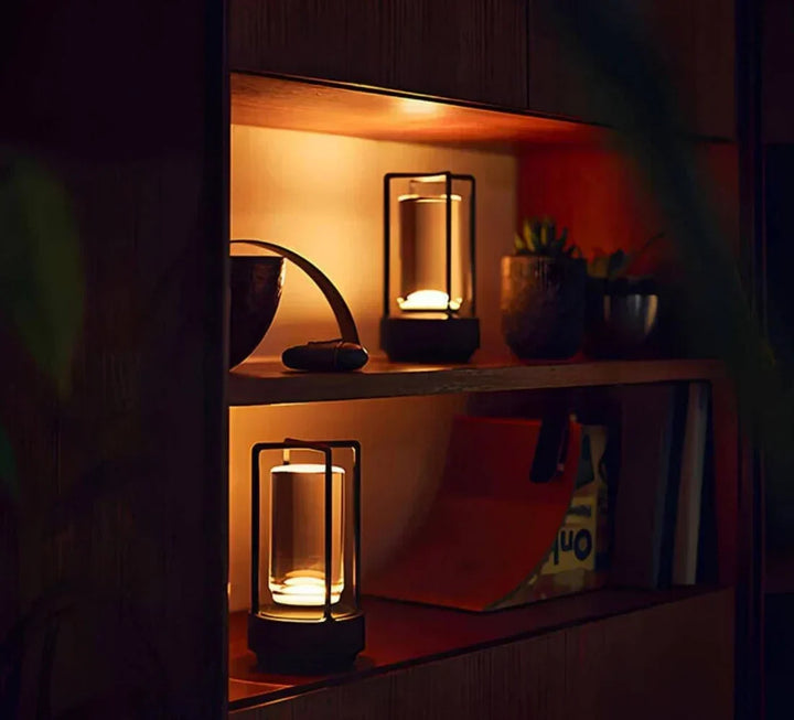 Vattentät och Portabel Kristall Bordslampa - AuroraGlow