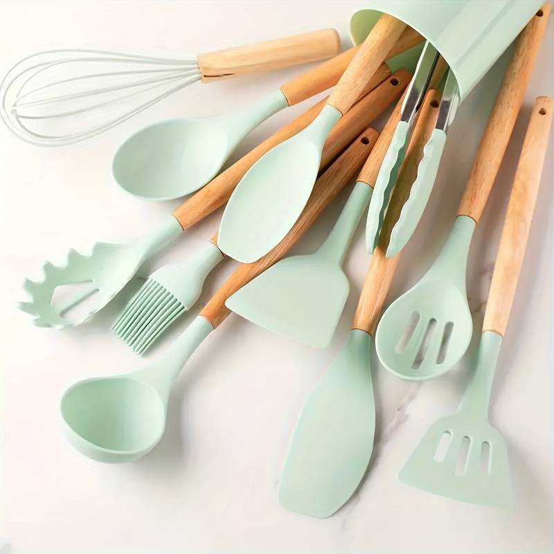 Silicone Kökverktyg Set – Värmebeständigt och Repbeständigt