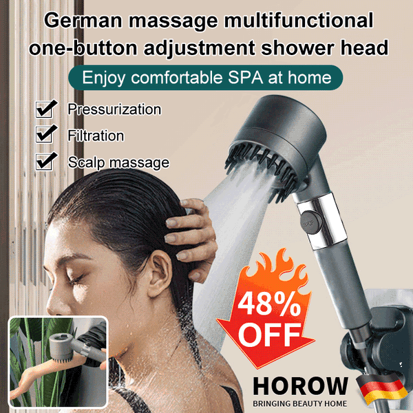 Duschhuvud – PowerSpray – ökat tryck – Spa-upplevelse