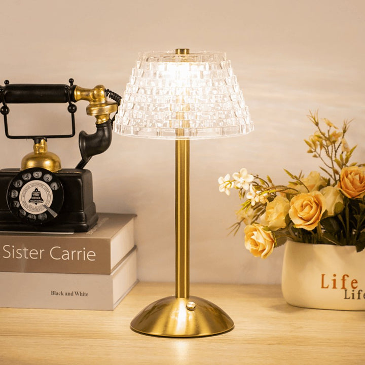 AuraGlow Bordslampa - Uppladdningsbar LED-lampa med dimmerfunktion