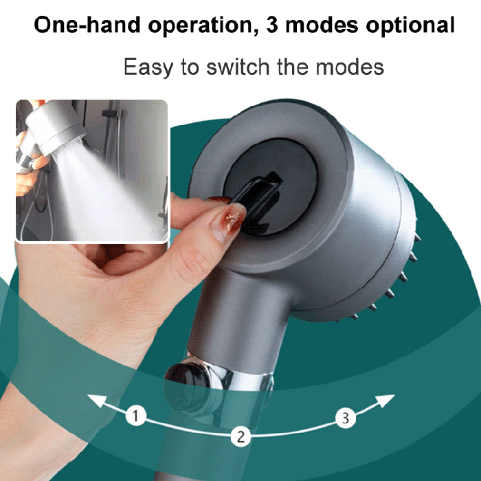 Duschhuvud – PowerSpray – ökat tryck – Spa-upplevelse
