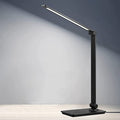 LED-skrivbordslampa, touchkontroll skrivbordslampa med 3 ljusstyrkenivåer, dimbar kontorslampa med justerbar arm, hopfällbar bordslampa för skrivbord, sovrum, nattduksbord, kontor