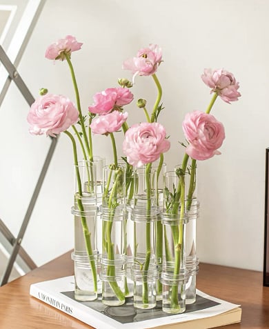 Flexibla Blomvaser med Gångjärn | Modern Glasrörsvas