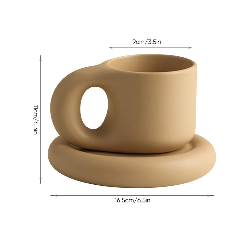 Nordisk Minimalistisk Söt Tjock Mugg