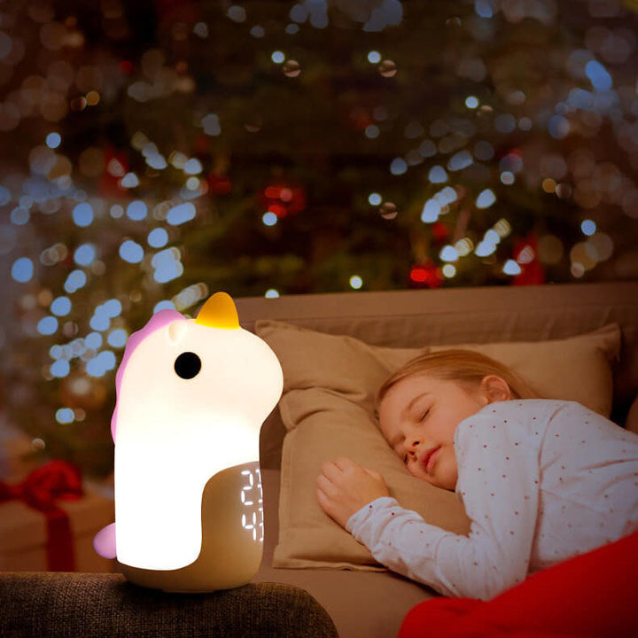 Unilora DreamLight Väckarklocka | Enhörningsdesign | Timer &amp; LED Nattlampa | Barnrumsinredning
