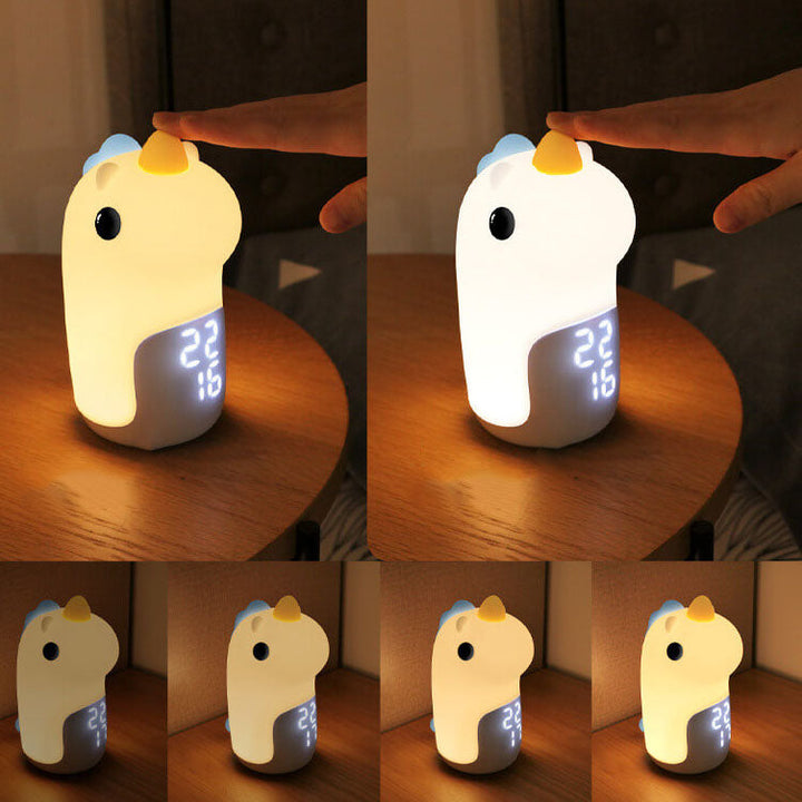 Unilora DreamLight Väckarklocka | Enhörningsdesign | Timer &amp; LED Nattlampa | Barnrumsinredning