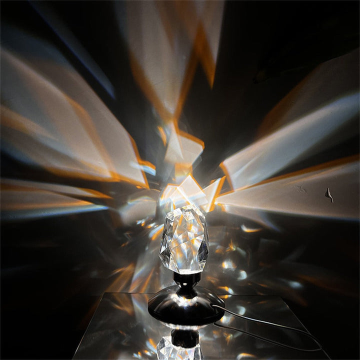 Kristallbordslampa