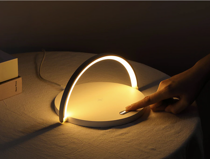 Bowlight Design | Atmosfärisk 3-i-1 Nattlampa med Trådlös Laddning