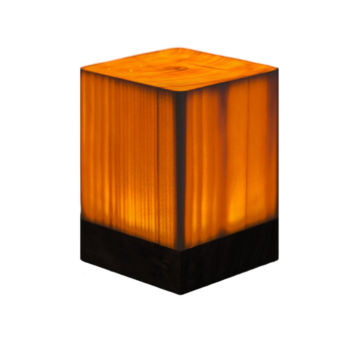 LumiWood – LED-bordslampa med batteri och touchkontroll