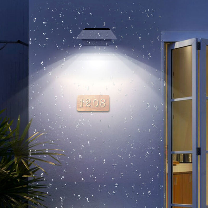 Solenergi UFO-formad design staketlampa LED utomhus vägglampa