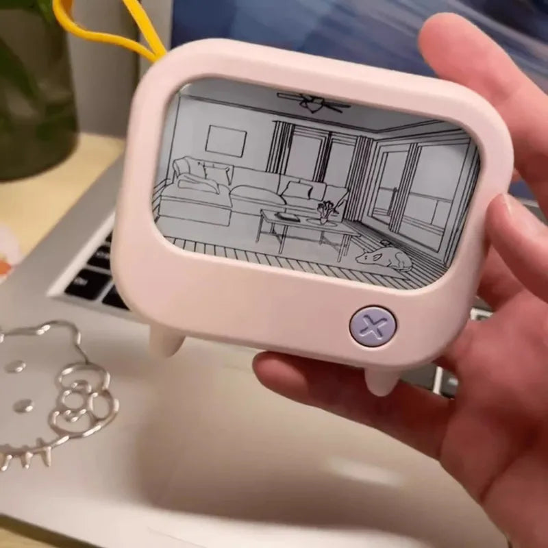 Mini TV-målning LED-nattlampa